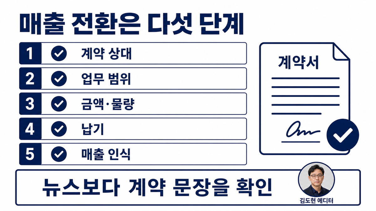 SMR 관련주에서 MOU가 계약으로 전환됐는지와 물량 납기 매출 인식을 확인해야 한다는 카드뉴스