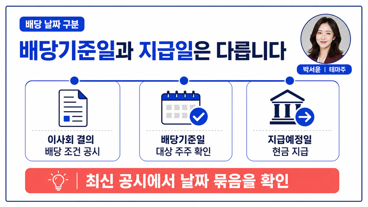 배당기준일 매수마감일 이사회결의 지급예정일을 구분하는 금융지주 배당 카드뉴스